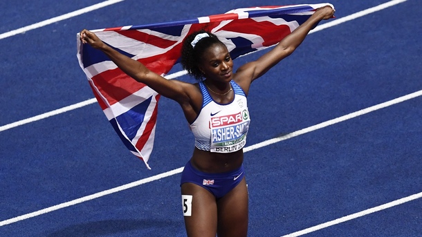 Дина Ашър-Смит (Великобритания) спечели спринта на 100 метра при жените