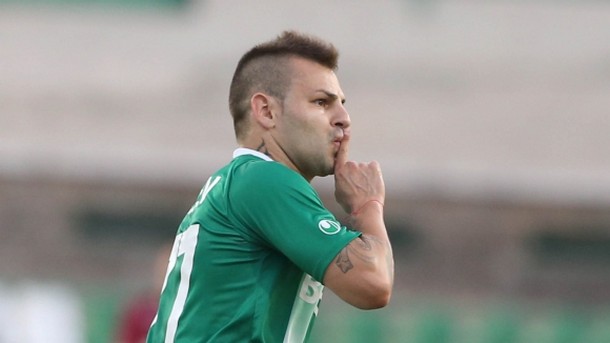 Нападателят Спас Делев вкара първия си гол през сезона в