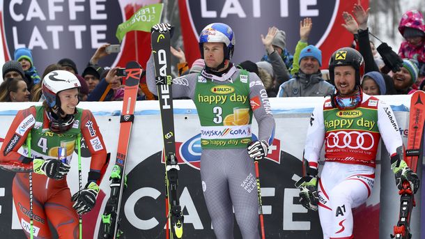 Олимпийският шампион от Пьончан 2018 Марсел Хиршер Австрия спечели гигантския