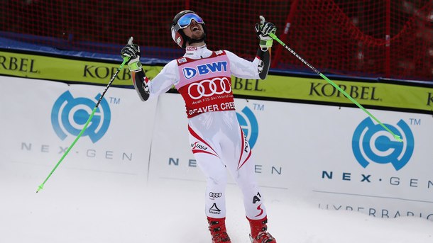 Световният шампион Марсел Хиршер Австрия спечели първия за сезона гигантски