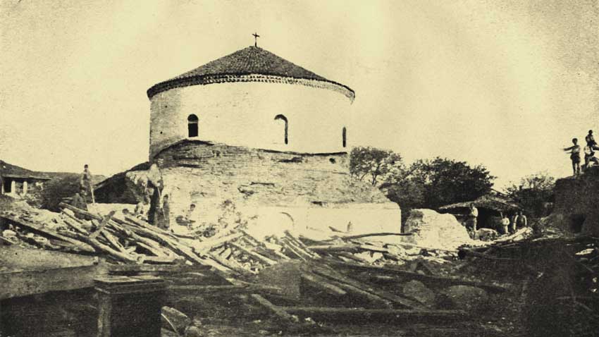 Rotonda në fund të shekullit të XIX – shkatërrime gjatë sundimit osman
