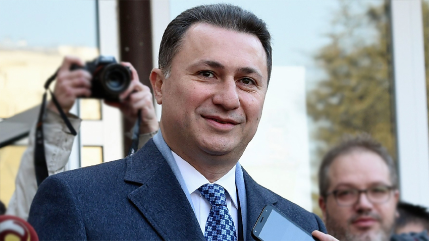 Лидерът на опозиционната македонска партия ВМРО ДПМНЕ Никола Груевски твърди че