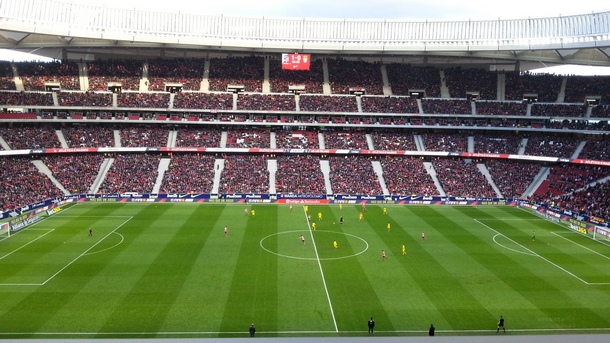 Стадионът на Атлетико Мадрид в оригинал WandaMetropolitano е проектиран да