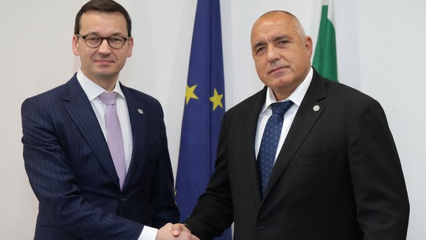 Премиерът Бойко Борисов е обсъдил с полския си колега Матеуш