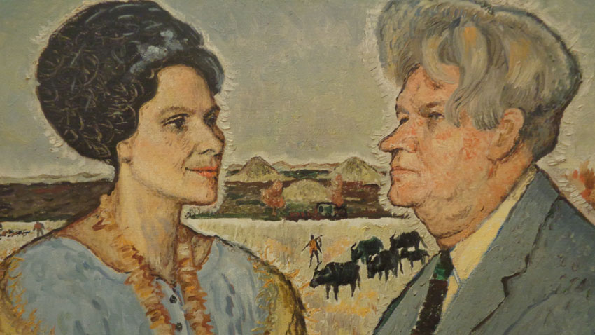 Retrato del escritor Stoyan Daskalov y su esposa – la poetisa Liliana Daskalova (1962)
