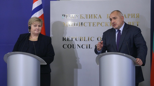 Премиерът на Норвегия Ерна Солберг оцени високо приоритетите на българското