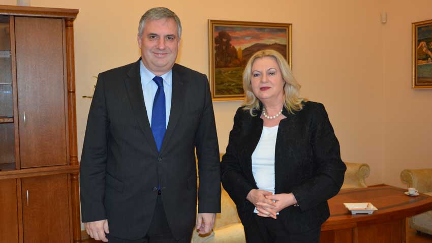 Ministri Kallfin shprehu gatishmëri për thellimin e bashkëpunimit në sferën e politikave sociale Foto: mlsp.government.bg