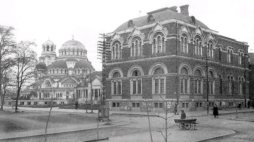 Το κτίριο της Πρυτανείας της Ακαδημίας στην οδό Σίπκα αρ. 1, στις αρχές του 20ου αιώνα