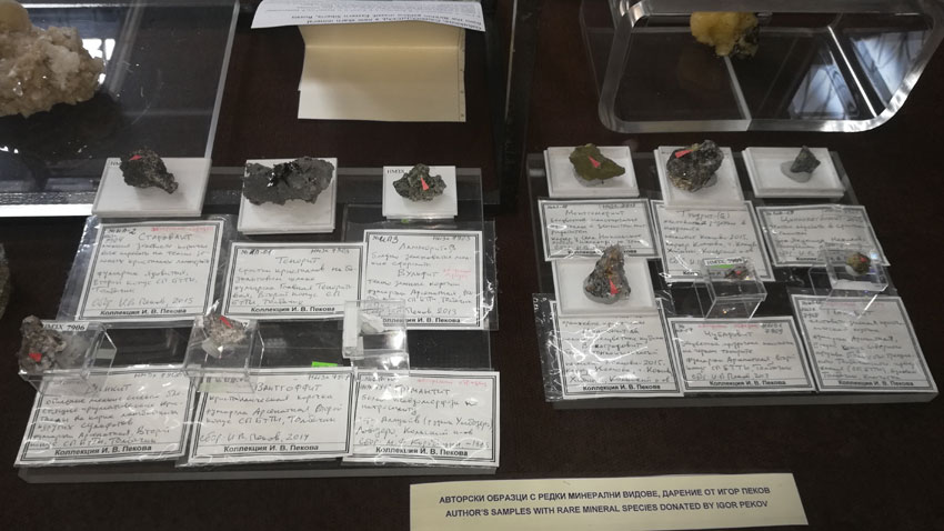 Rare mineral species. Donation of Igor Pekov, Moscow