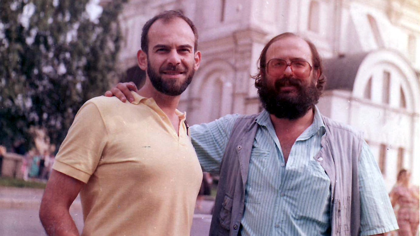 Кристиян Бояджиев (вляво) и Юри Ступел. Снимка: личен архив на Кристиян Бояджиев.