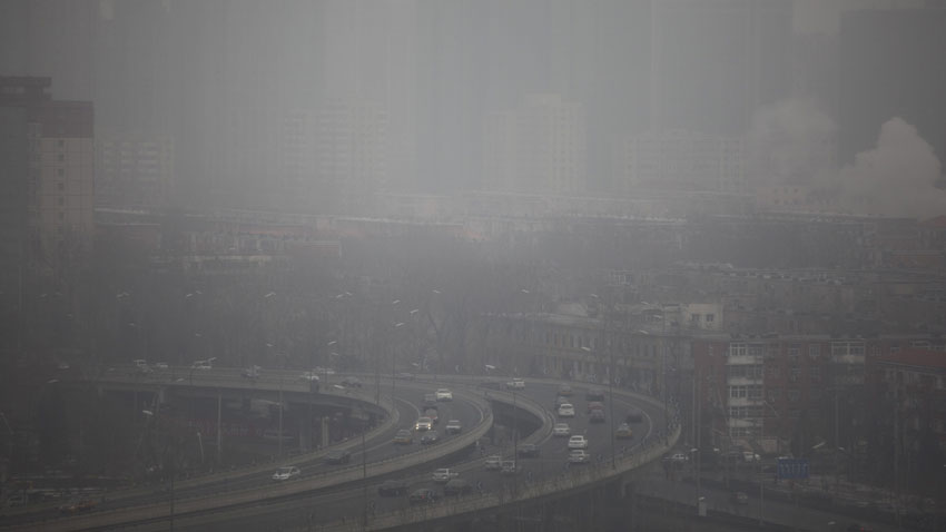 Индексът за качество на въздуха в Пекин стигна до рискови