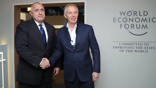 Министър председателят Бойко Борисов се срещна с бившият британски премиер Тони