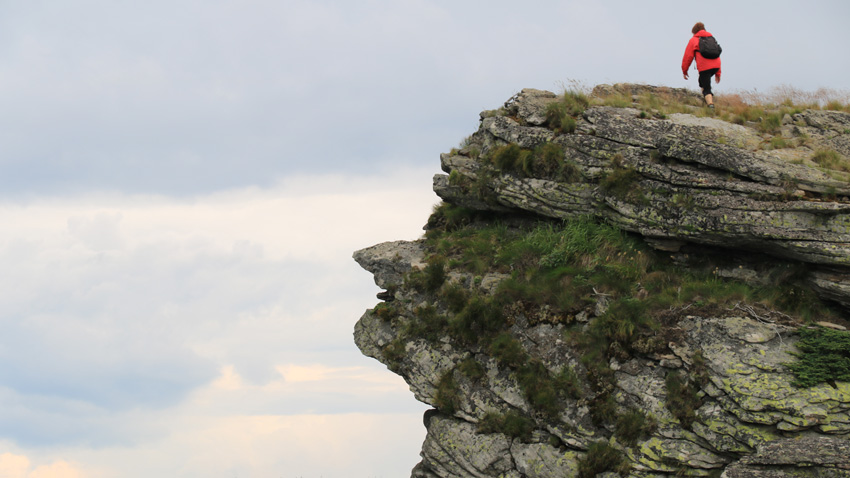 Скальный профиль, вершина Челопечка-Баба