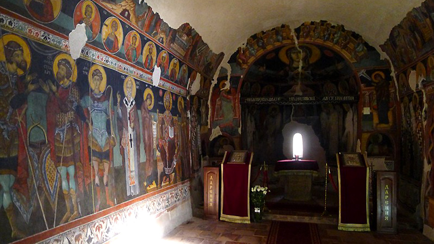 The frescoes of Kremikovtsi Monastery near Sofia