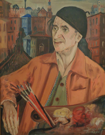 Πορτραίτο του Τσάνκο Λαβρένοφ, ζωγράφος: Ζλάτιου Μπογιατζίεφ