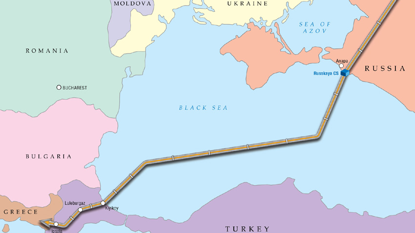 Руският монополист Газпром е завършил изграждането на морския участък от
