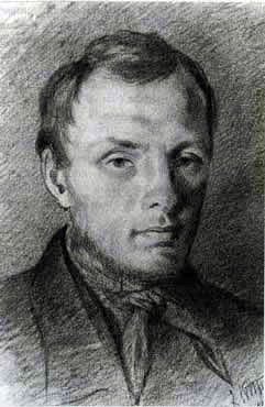 Портрет на Достоевски от 1847 г. от Константин Трутовски