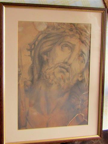 Иисус, графика, Йордан Спасов, Снимка: Маргарита Радославова