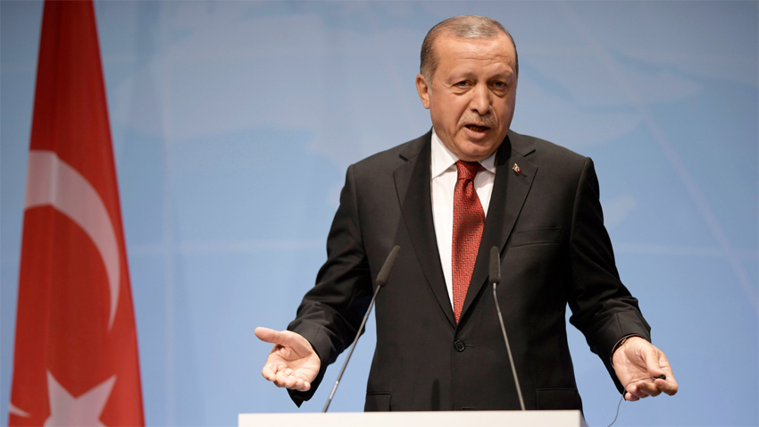 Турският президент Реджеп Ердоган заяви на откриването на парламентарния сезон