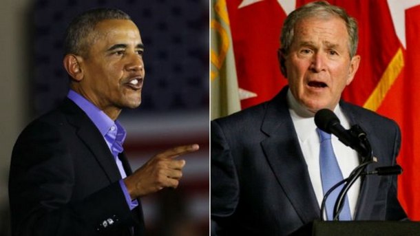 Президентите Барак Обама и Джордж Буш изразиха загриженост за сегашния