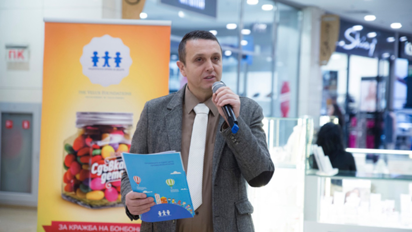 Georgi Bogdanov, National Network for Children CEO, opening the campaign  /  Photo: nmd.bg