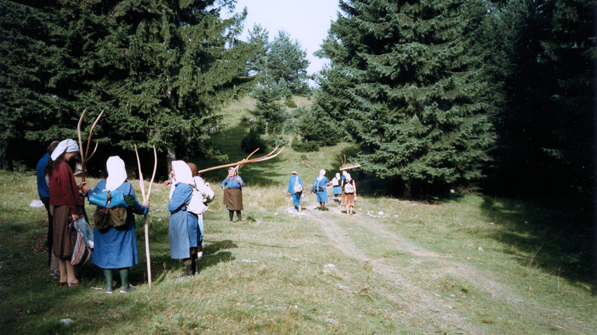 Haying in the village of Govedartsi, 1986