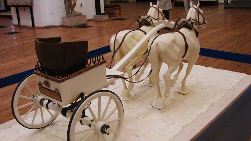 Възстановка на тракийска колесница от с. Караново, Новозагорско