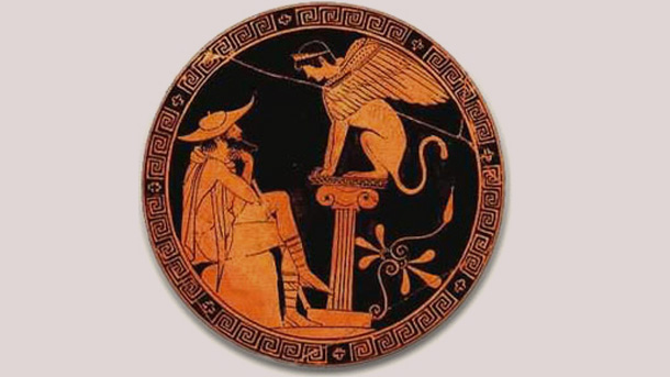 Едип е сред най драматичните образи в митологията Трагедията му –