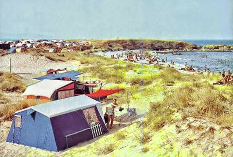 Le camping d'Arapia les années 80. Photo : Dimitar Stantchev