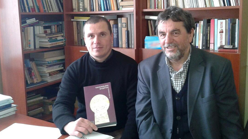 Prof. Krasniqi dhe Dr. Pançev në Degën e Ballkanistikës të Universitetit të Sofjes