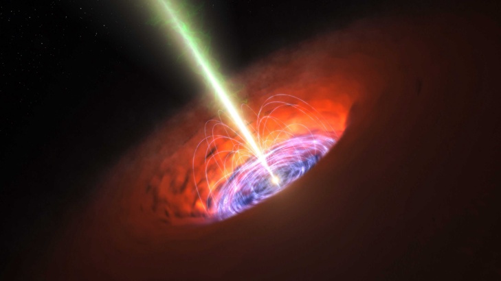 Чудовищна черна дупка която е най бързо разширяващият се обект във