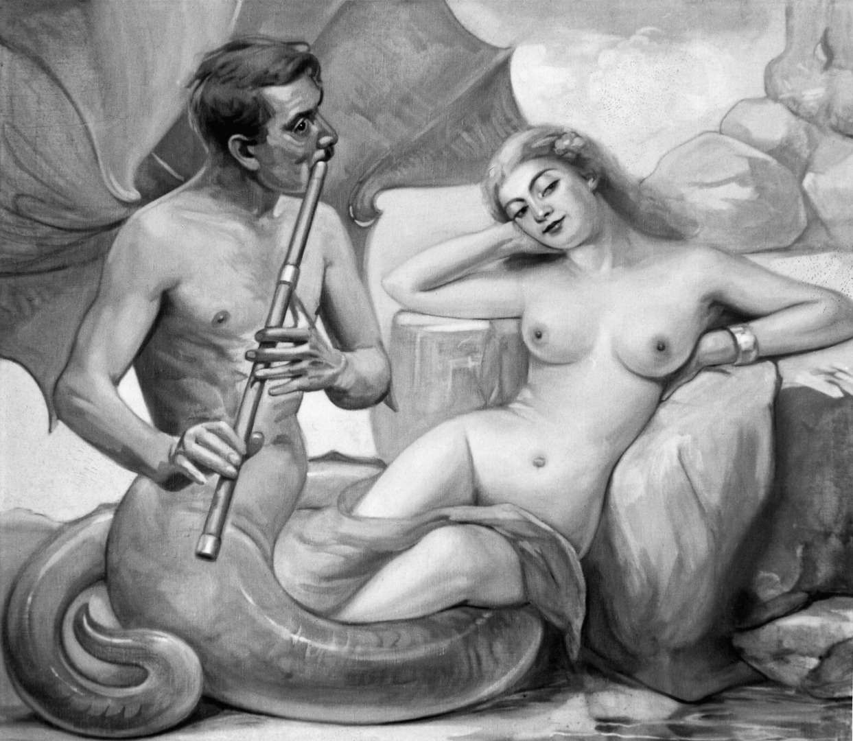 Volksepos – Jana und der Drachen, Ölgemälde von Georgi Tscherkesow, 1930er Jahre. Foto: Archiv des Künstlers
