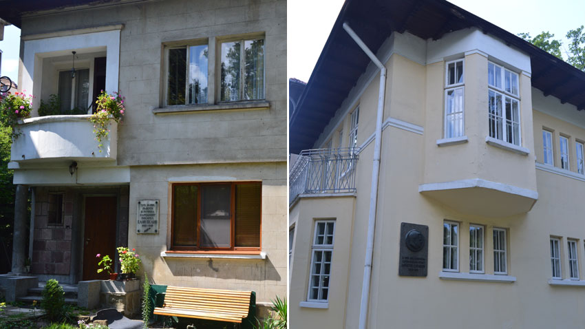 Las casas de Elin Pelin y Krastio Sarafov