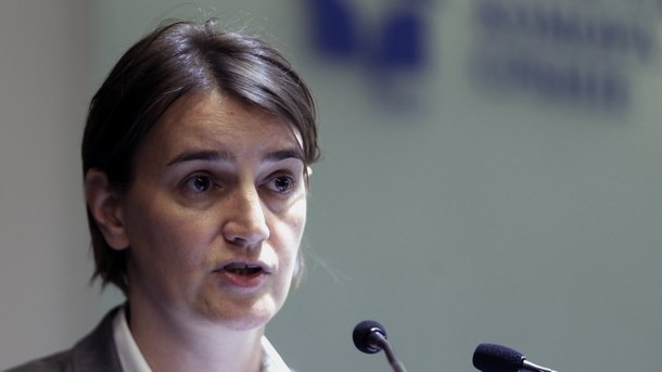Сръбският премиер Ана Бърнабич представи в Крушевац резултатите от работата