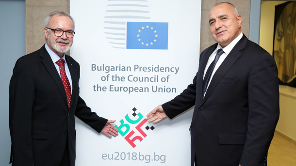 Министър-председателят Бойко Борисов и президентът на Европейската инвестиционна банка Вернер