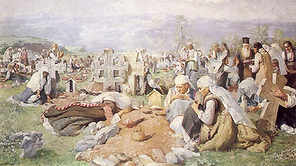 „Totensonntag”, Gemälde von Ivan Mrkvička