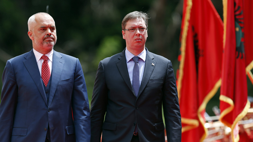 In May Serb Premier Alexander Vucic made a historical visit to Albania at the invitation of his Albanian colleague Edi Rama