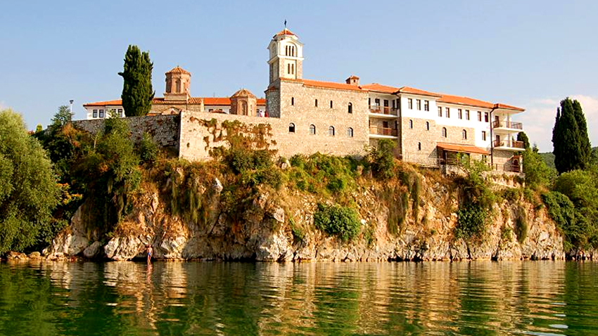 Monastery of Saint Naum situated along Lake Ohrid