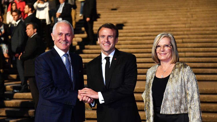 Френският президент Еманюел Макрон нарече съпругата на австралийския премиер Малкълм