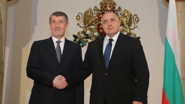 Премиерите на България и Чехия - Бойко Борисов и Андрей