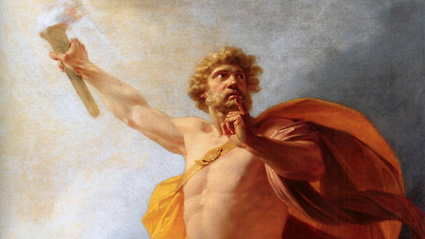 Прометей титанът вечният бунтар който се противопоставя на Зевс