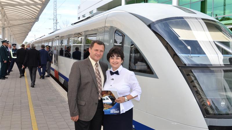 Дана Тършугою, която управлява международния влак