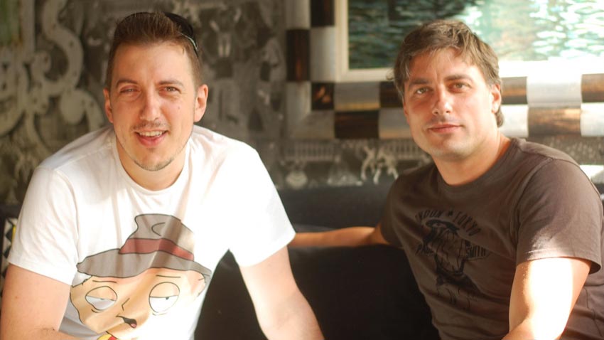 Iván (a la izquierda) con su hermano Vladimir.