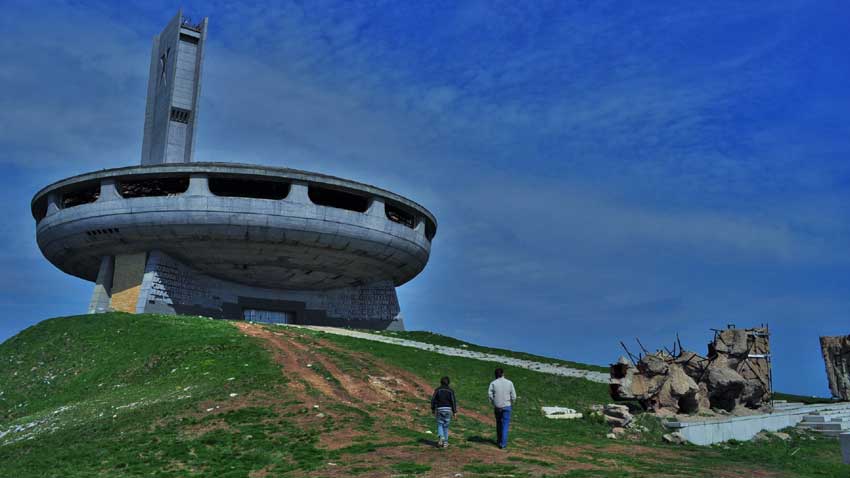 Socialist-period monument on Buzludzha Peak