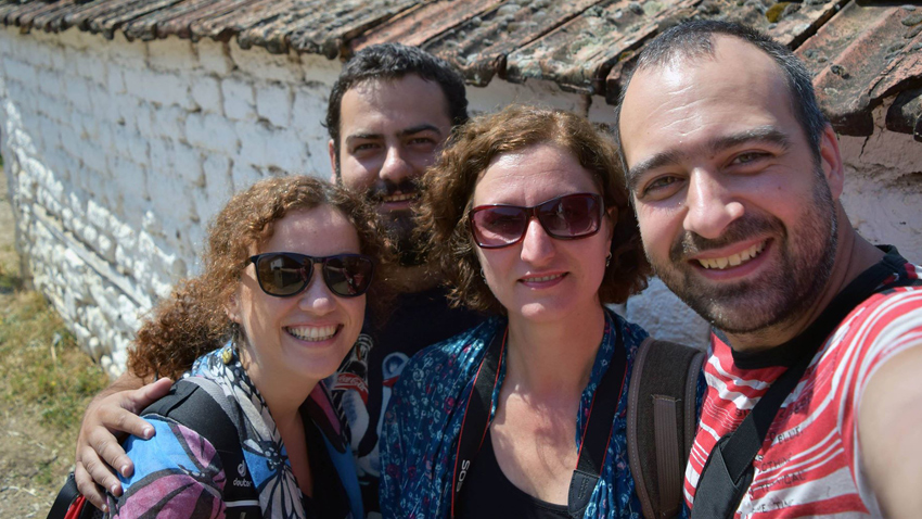 Participants in the expedition (from left to right): Dr. Vyara Kalfina (Sofia University), Dimitar Vassilev (National History Museum), Assoc. Prof. Vesselka Toncheva (Bulgarian Academy of Sciences), Dr. Ivaylo Markov (BAS)