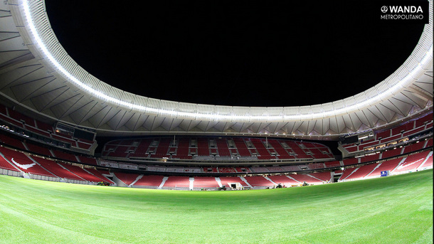  Атлетико (Мадрид) тържествено влезе на новия си стадион Уанда Метрополитано,