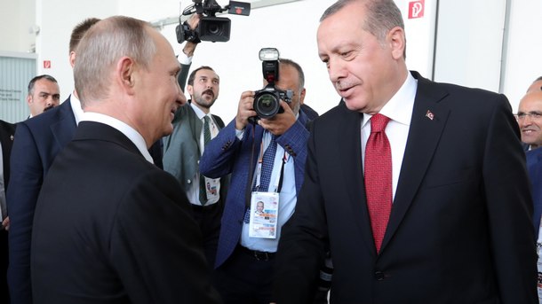 Президентите на Русия и Турция ще се срещнат в четвъртък