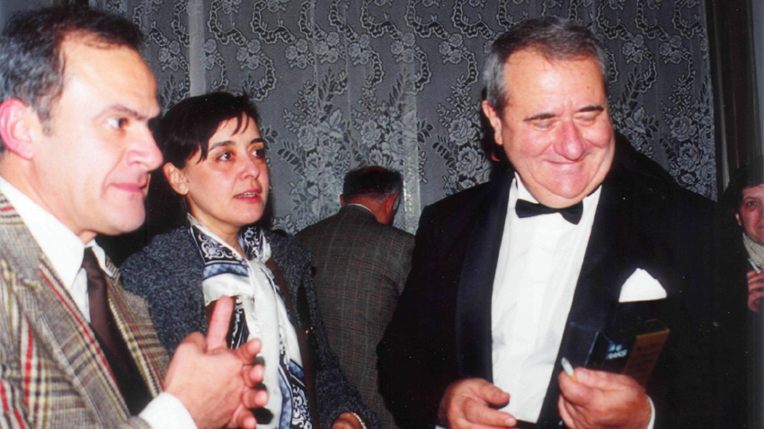 На снимката (отляво надясно): Минчо Минчев, Роксана Богданова и Георги Бадев.    Снимка: личен архив