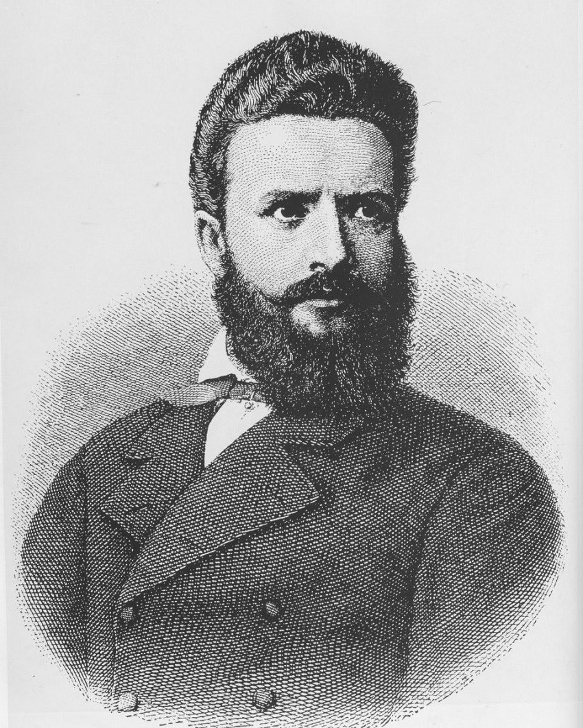 Неизвестен автор, Христо Ботев, гравюра, 1888 г., Лайпциг