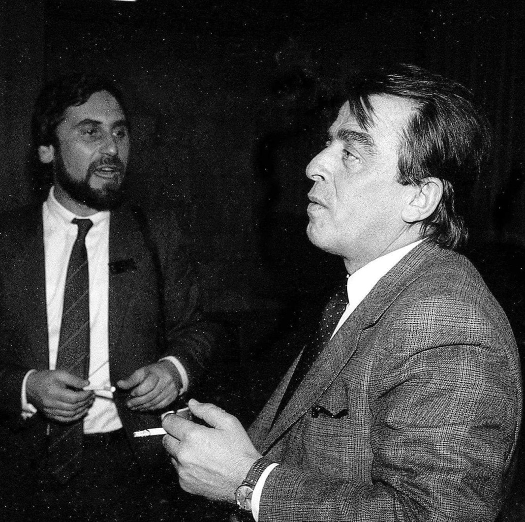  Пламен Георгиев и проф. Васил Арнаудов (вдясно) 